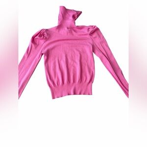 Forever 21 Bright Pink Cowl Neck Sweater
